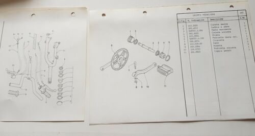 Garelli Velomosquito 50 1984 catalogo ricambi TELAIO ORIGINALE parts catalogue