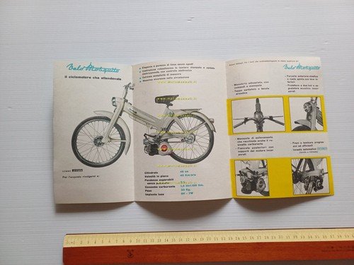 Garelli Velomosquito 511 1955 depliant originale ITALIANO