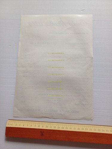Garelli Velomosquito 511 1955 listino prezzi originale ITALIANO