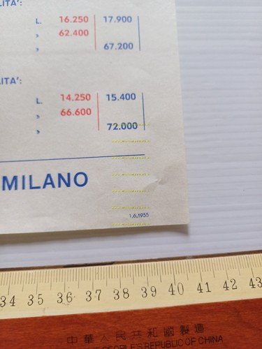 Garelli Velomosquito 511 1955 listino prezzi originale ITALIANO