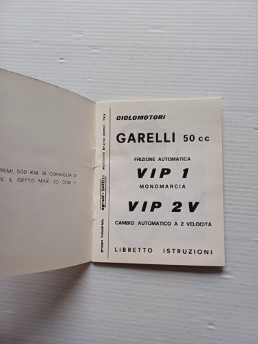 Garelli VIP 1-2V 50 1978 manuale uso manutenzione libretto istruzioni …