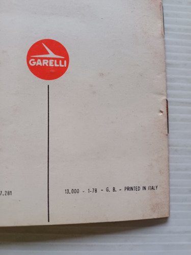 Garelli VIP 1-2V 50 1978 manuale uso manutenzione libretto istruzioni …