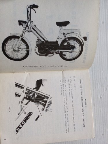 Garelli VIP 1-2V 50 1979 manuale uso manutenzione libretto istruzioni …