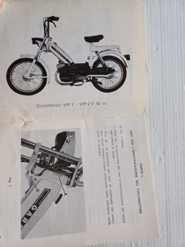 Garelli VIP 1-2V 50 1979 manuale uso manutenzione libretto istruzioni …