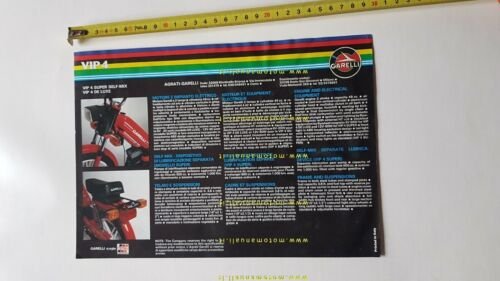 Garelli VIP 4 50 Lubrificazione Separata depliant italiano originale anni …