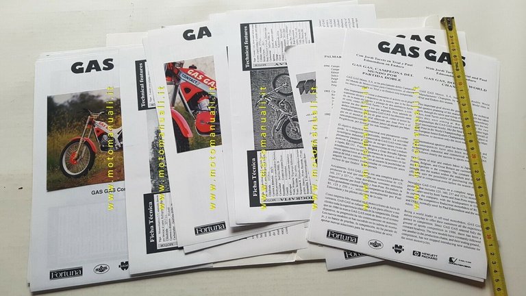 GAS-GAS 1995 CARTELLA STAMPA originale no depliant brochure