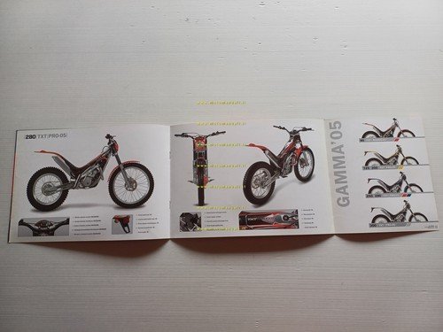 GAS-GAS TXT PRO-05 trial 2005 depliant originale