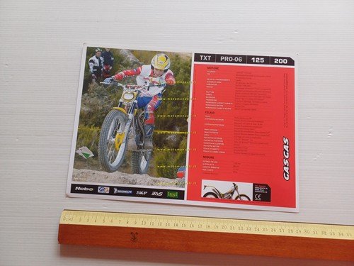GAS-GAS TXT PRO-06 trial 125 - 200 2006 depliant italiano …