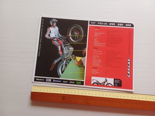 GAS-GAS TXT PRO-06 trial 250-280-300 2006 depliant italiano originale