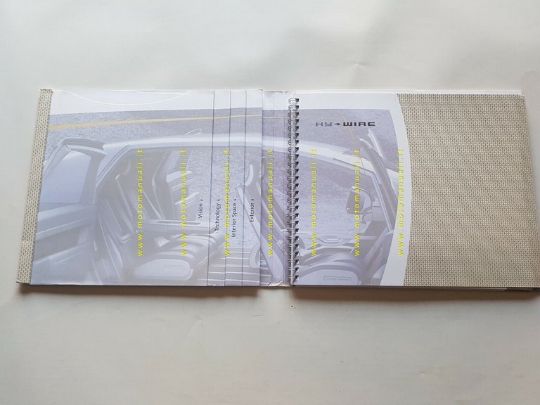 General Motors Hy-Wire Hydrogen 2002 cartella stampa originale press kit