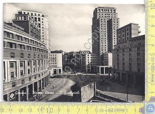 Genova - Piazza Dante - I grattacieli - 1949