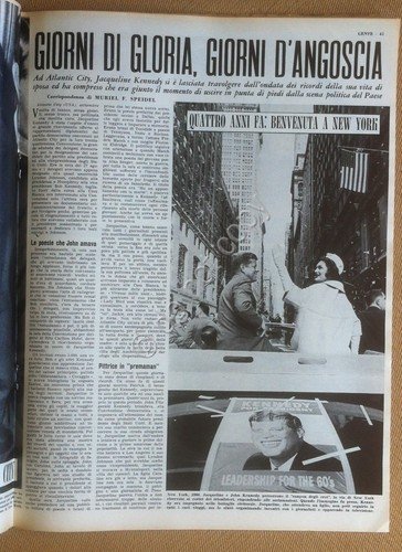Gente n. 37 1964 - Jackie Kennedy - Domenico Modugno …
