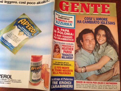 Gente Rivista Magazine 24 Giugno 1983 n. 25 Julio Iglesias …