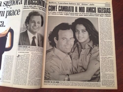 Gente Rivista Magazine 24 Giugno 1983 n. 25 Julio Iglesias …