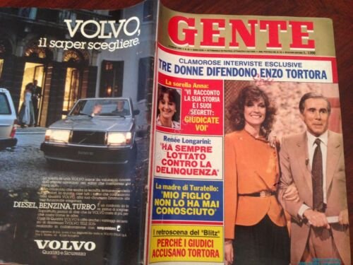 Gente Rivista Magazine 5 Luglio 1983 n. 26 Enzo Tortora