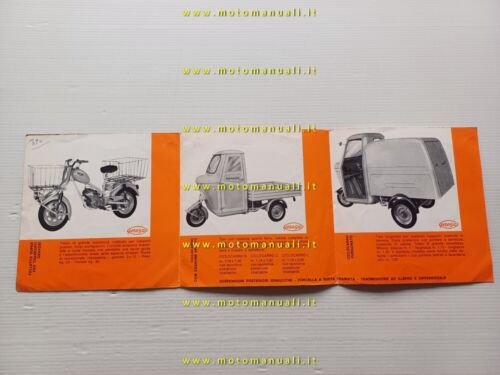 Gerosa catalogo modelli motocarri 50 anni 70 depliant originale italiano