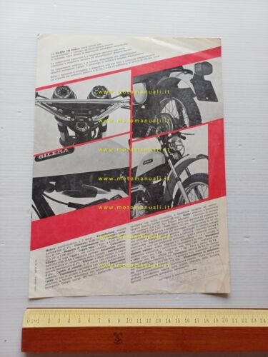 Gilera 100 Enduro 1974 depliant italiano originale