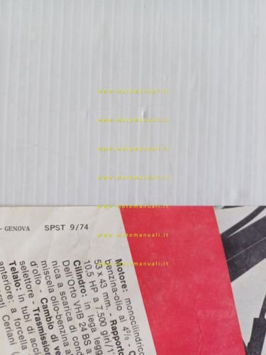 Gilera 100 Enduro 1974 depliant italiano originale