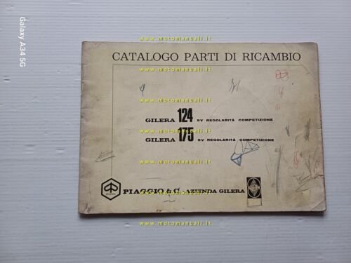Gilera 124 - 175 Regolarita' Competizione 1970 catalogo ricambi originale