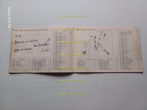 Gilera 124 - 175 Regolarita' Competizione 1970 catalogo ricambi originale