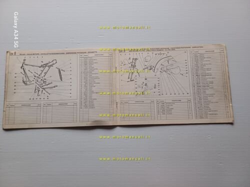 Gilera 124 - 175 Regolarita' Competizione 1970 catalogo ricambi originale