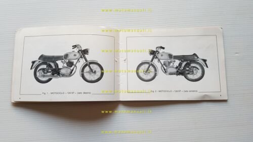 Gilera 124 4V ST 1968 manuale uso manutenzione libretto originale