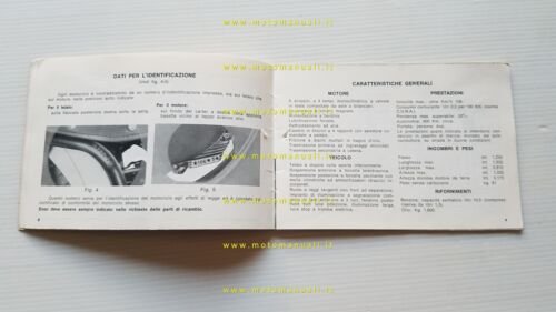Gilera 124 4V ST 1968 manuale uso manutenzione libretto originale