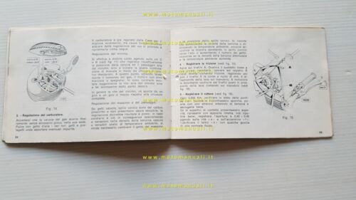 Gilera 124 4V ST 1968 manuale uso manutenzione libretto originale