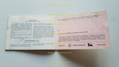 Gilera 124 4V ST 1968 manuale uso manutenzione libretto originale