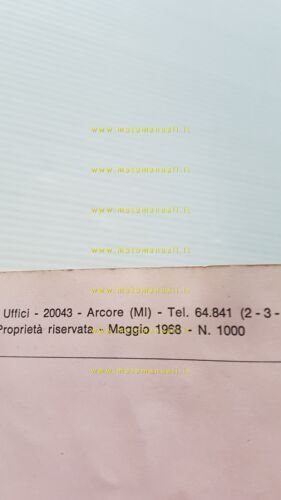 Gilera 124 4V ST 1968 manuale uso manutenzione libretto originale