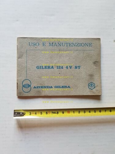 Gilera 124 4V ST 1970 manuale uso manutenzione originale owner's …