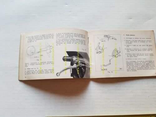 Gilera 124 4V ST 1970 manuale uso manutenzione originale owner's …