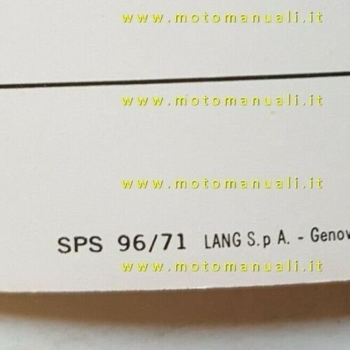 Gilera 124 5V Lusso 1971 depliant italiano moto originale