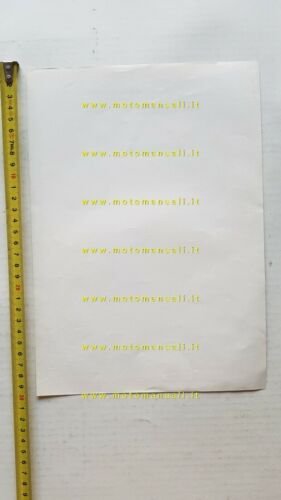 Gilera 124 5V Lusso anni 60 depliant italiano moto originale