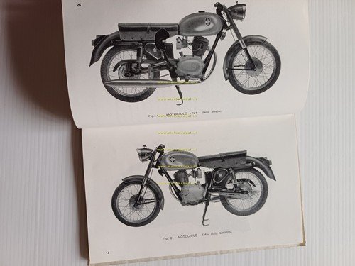 Gilera 124 6 Giorni 1962 manuale uso manutenzione libretto istruzioni …