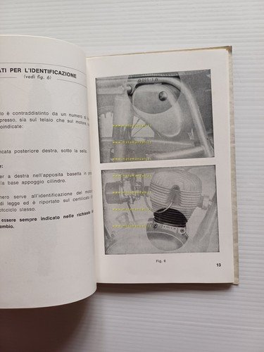 Gilera 124 6 Giorni 1962 manuale uso manutenzione libretto istruzioni …