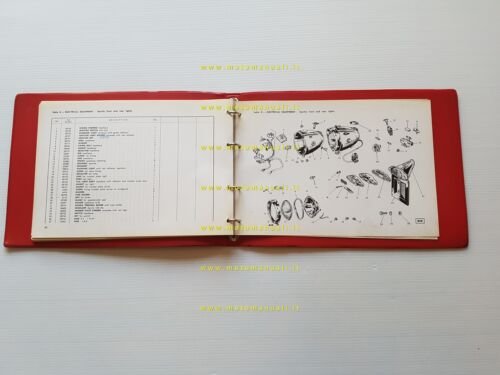 Gilera 124 FL Speciale Strada 1965-66 catalogo ricambi originale INGLESE