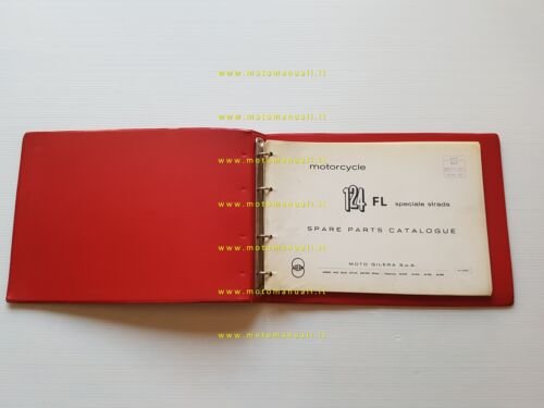 Gilera 124 FL Speciale Strada 1965-66 catalogo ricambi originale INGLESE
