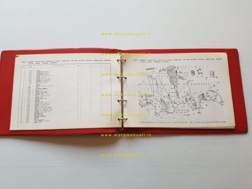 Gilera 124 FL Speciale Strada 1965-66 catalogo ricambi originale INGLESE