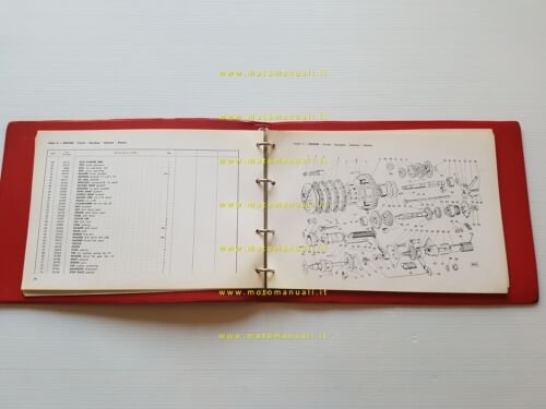 Gilera 124 FL Speciale Strada 1965-66 catalogo ricambi originale INGLESE