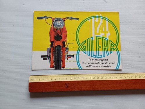 Gilera 124 Normale - 124 Extra 1962 depliant originale italiano