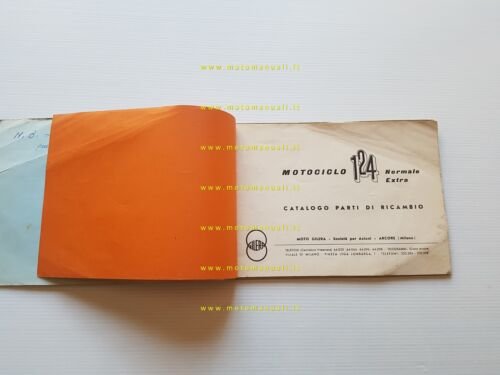 Gilera 124 Normale - Extra 1960 catalogo ricambi originale