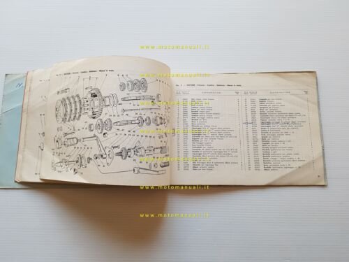 Gilera 124 Normale - Extra 1960 catalogo ricambi originale
