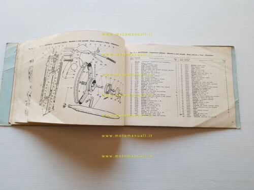Gilera 124 Normale - Extra 1960 catalogo ricambi originale