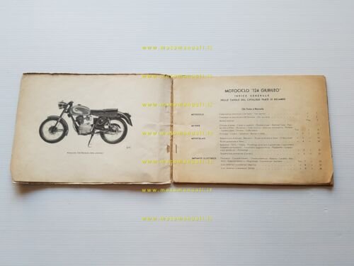 Gilera 124 Normale-Extra-6 Giorni-Special 1963 catalogo ricambi originale