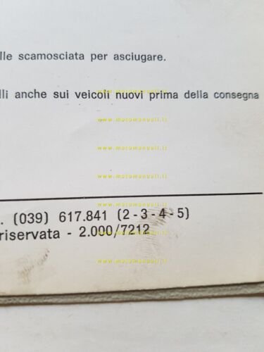 Gilera 125 - 150 Arcore 1972 manuale officina originale workshop …