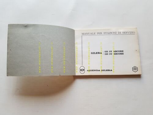 Gilera 125 - 150 Arcore 1972 manuale officina originale workshop …