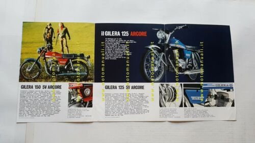 Gilera 125 - 150 Arcore 1974 depliant italiano moto originale