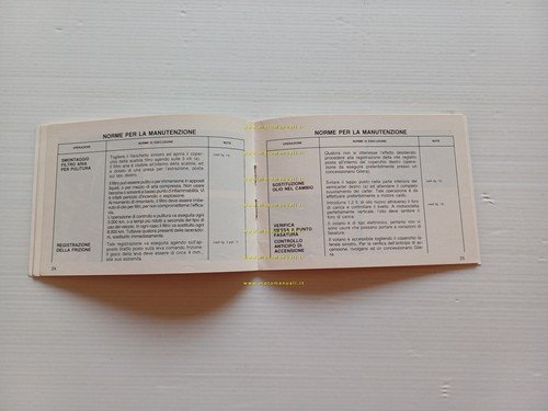 Gilera 125-200 Arizona Hawk-RTX 1986 manuale uso manutenzione libretto originale