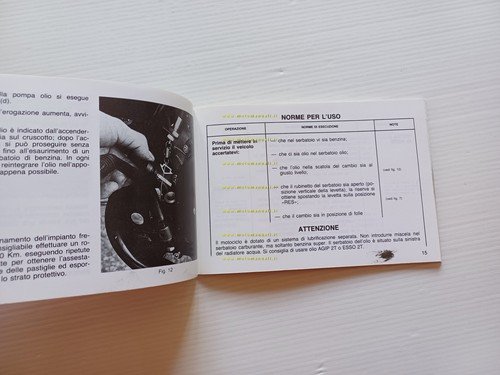 Gilera 125-200 RX 1985 manuale uso manutenzione libretto istruzioni italiano